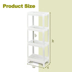 Carrello portaoggetti sottile a 4 ripiani — Set da 2, Organizzatore da cucina staccabile