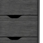 Comò verticale compatto in legno con 5 cassetti