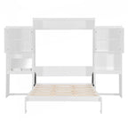 Letto a scomparsa matrimoniale versatile con contenitore integrato e funzionalità