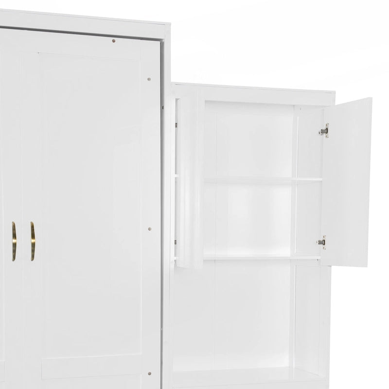 Letto a scomparsa matrimoniale versatile con contenitore integrato e funzionalità