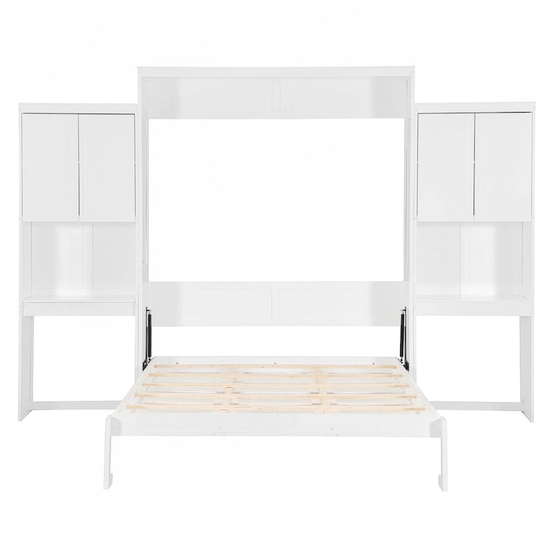 Letto a scomparsa matrimoniale versatile con contenitore integrato e funzionalità