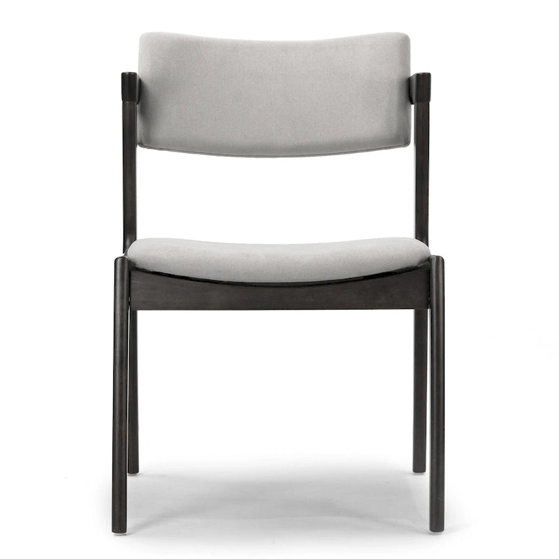 Set di 2 sedie a sdraio retrò moderne in legno nero