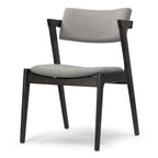 Set di 2 sedie a sdraio retrò moderne in legno nero