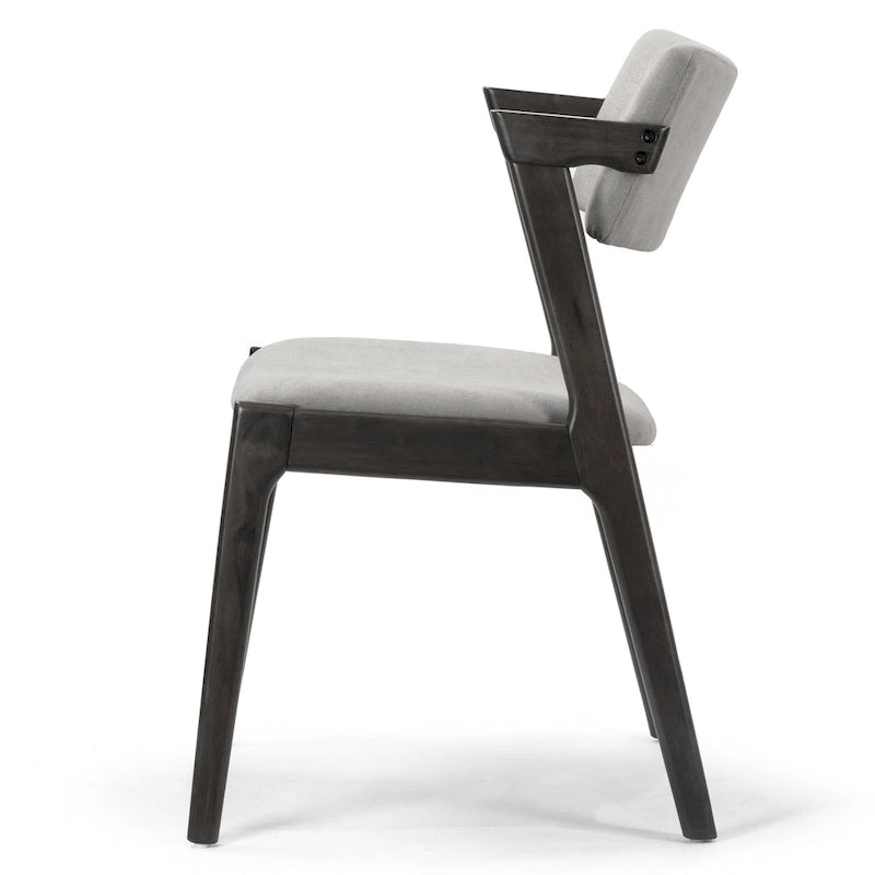 Set di 2 sedie a sdraio retrò moderne in legno nero