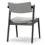 Set di 2 sedie a sdraio retrò moderne in legno nero