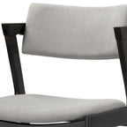 Set di 2 sedie a sdraio retrò moderne in legno nero