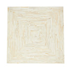 Tavolino Accent in Madreperla Fatto a Mano con Clessidra — Grigio o Beige