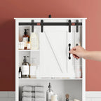 Mobiletto salvaspazio da bagno sopra il WC con anta scorrevole — 66,54A x 27,17L