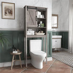 Mobiletto salvaspazio da bagno sopra il WC con anta scorrevole — 66,54A x 27,17L
