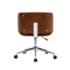 Sedia da ufficio Mid-Century in ecopelle con altezza regolabile