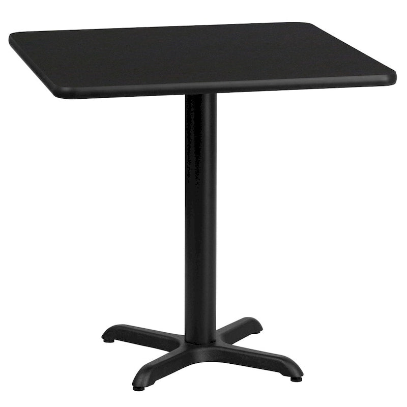 Piano tavolo laminato quadrato 24" con base altezza tavolo 22" x 22" - 24"L x 24"P x 31,125"H