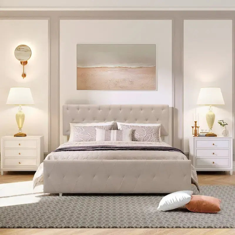 Letto contenitore con struttura in metallo e ampio cassetto