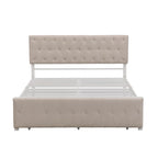 Letto contenitore con struttura in metallo e ampio cassetto