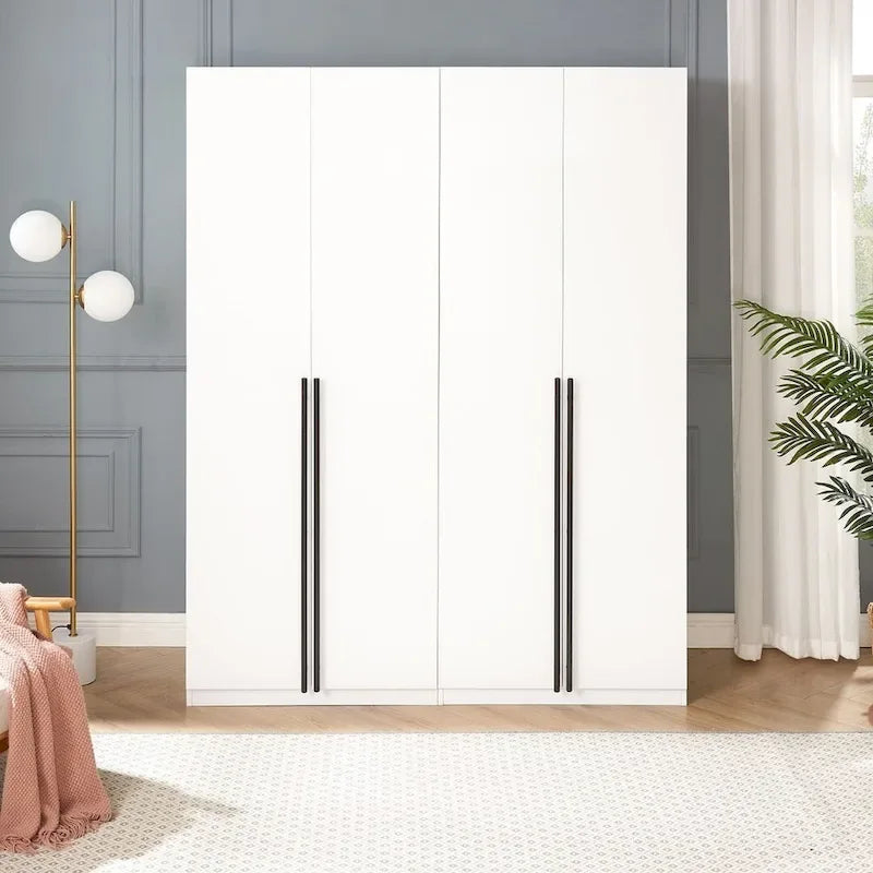 Manhattan Comfort Lee Modern 3.0 Freestanding Wardrobe Closet Armoire Set of 2
