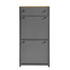 Letto imbottito a piattaforma contenitore con cassetti