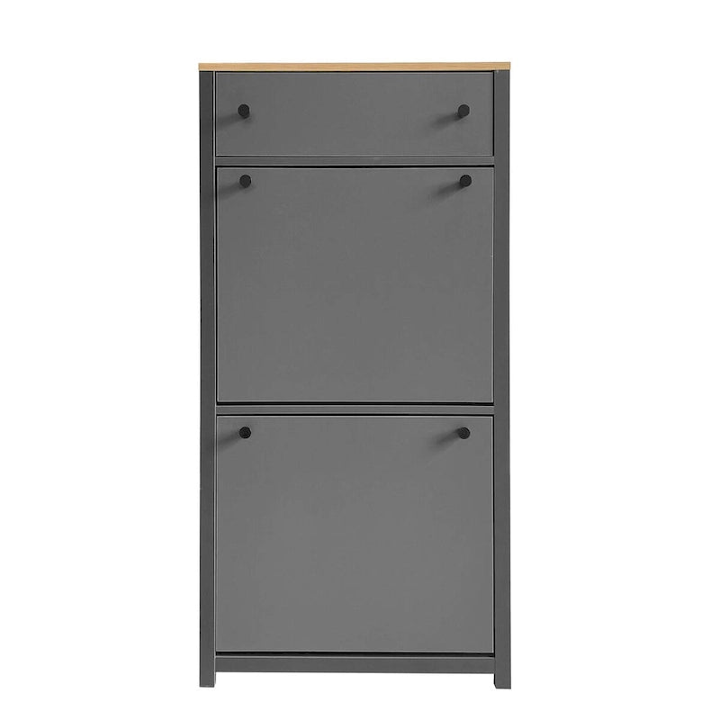 Letto imbottito a piattaforma contenitore con cassetti