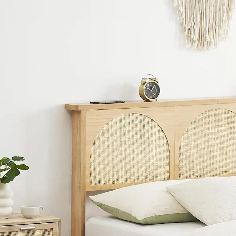 Giroletto con testiera in rattan naturale