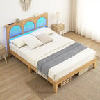Giroletto con testiera in rattan naturale