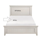 Set Camera da Letto 4 Pezzi Finitura Bianca Letto Comodino Comò Specchio