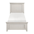 Set Camera da Letto 4 Pezzi Finitura Bianca Letto Comodino Comò Specchio