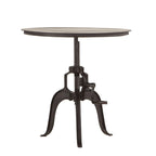 Reclaimed Metal Large Adjustable Crank Side Table by World Interiors