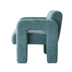 Poltrona d'accento rivestita in boucle larga 79 cm per soggiorno