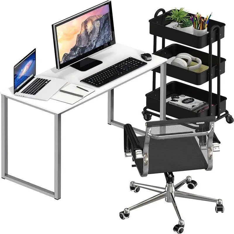 Scrivania per computer da 32 pollici con contenitore per ufficio domestico