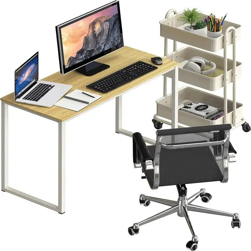 Scrivania per computer da 32 pollici con contenitore per ufficio domestico