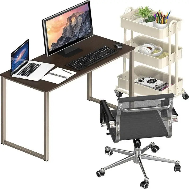 Scrivania per computer da 32 pollici con contenitore per ufficio domestico
