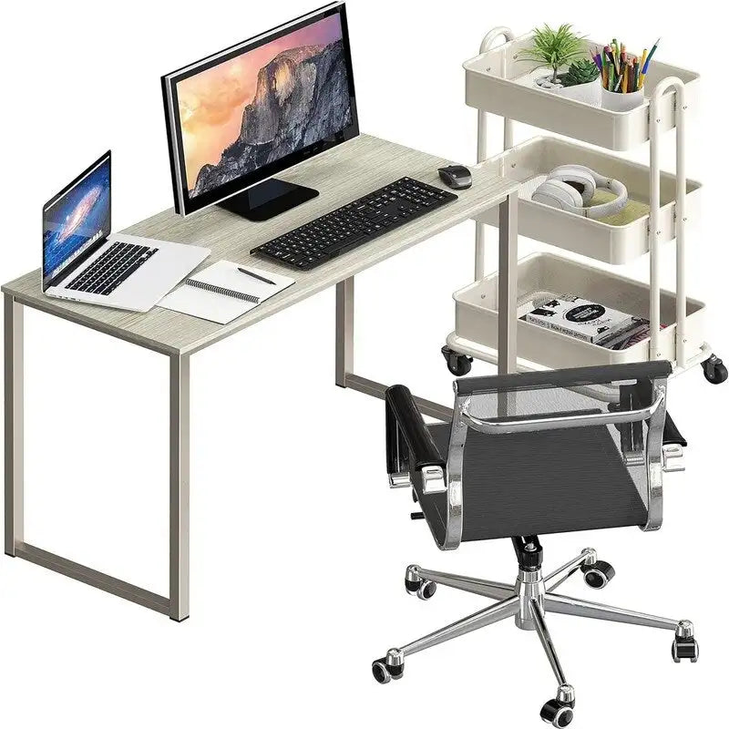 Scrivania per computer da 32 pollici con contenitore per ufficio domestico