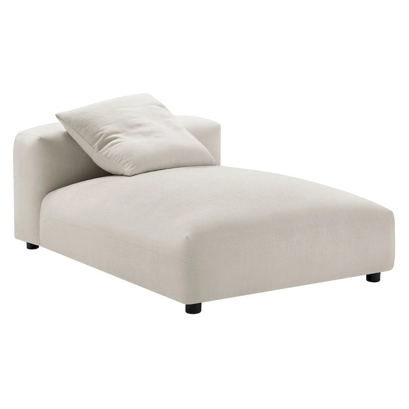 Chaise longue modulare imbottita senza braccioli