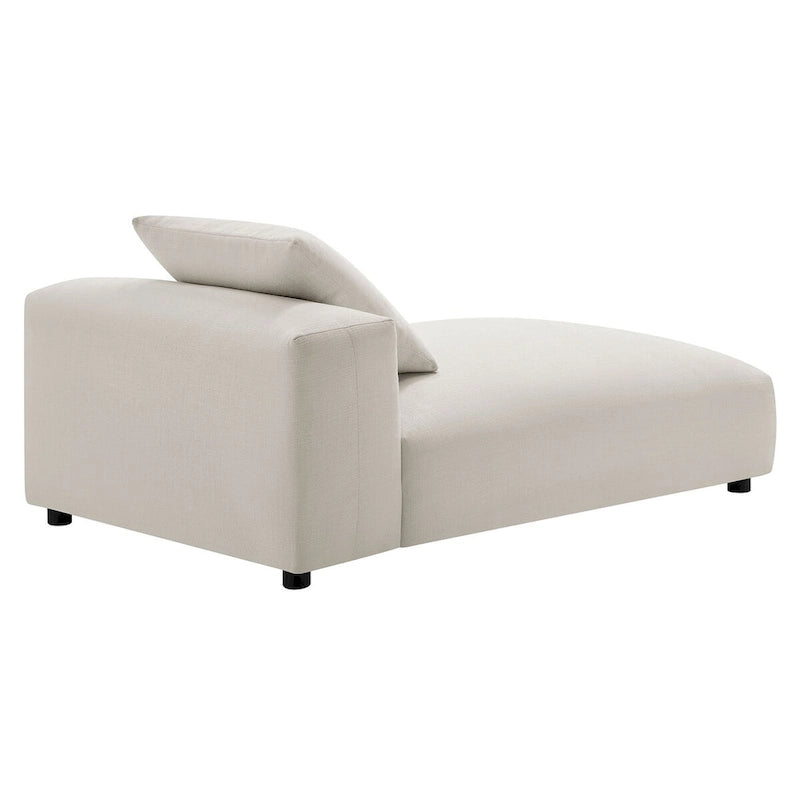 Chaise longue modulare imbottita senza braccioli