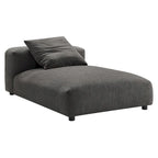 Chaise longue modulare imbottita senza braccioli