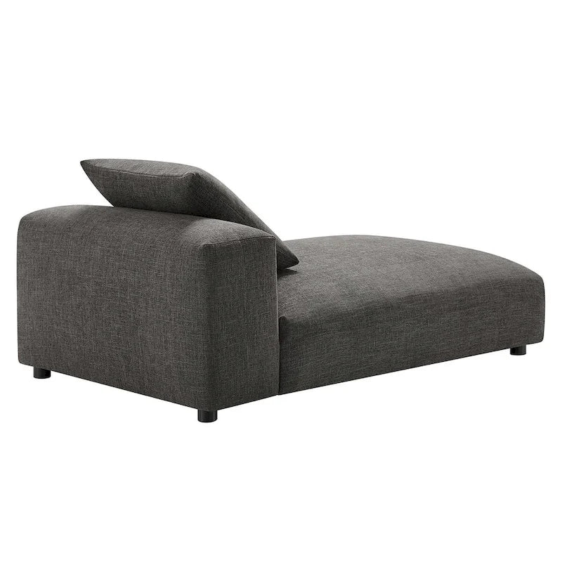 Chaise longue modulare imbottita senza braccioli