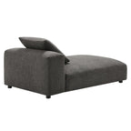 Chaise longue modulare imbottita senza braccioli