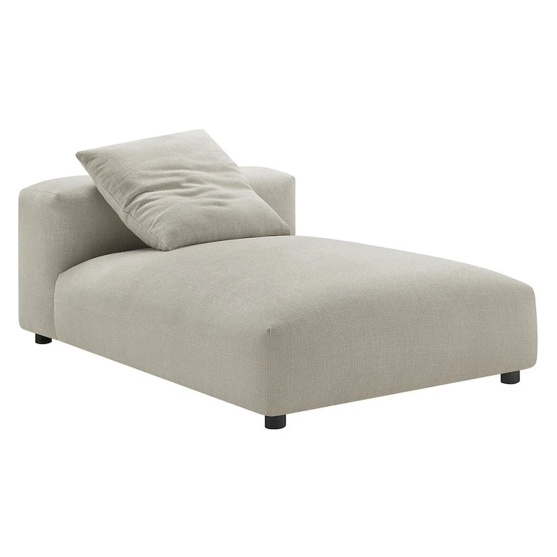 Chaise longue modulare imbottita senza braccioli