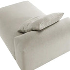 Chaise longue modulare imbottita senza braccioli